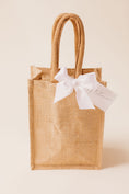 Load image into Gallery viewer, Welcome Bags: Jute Gift Bag with Tag & Ribbon