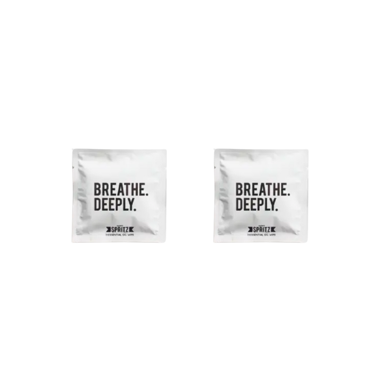 2 x Breathe Deeply Essential Oil Wipes