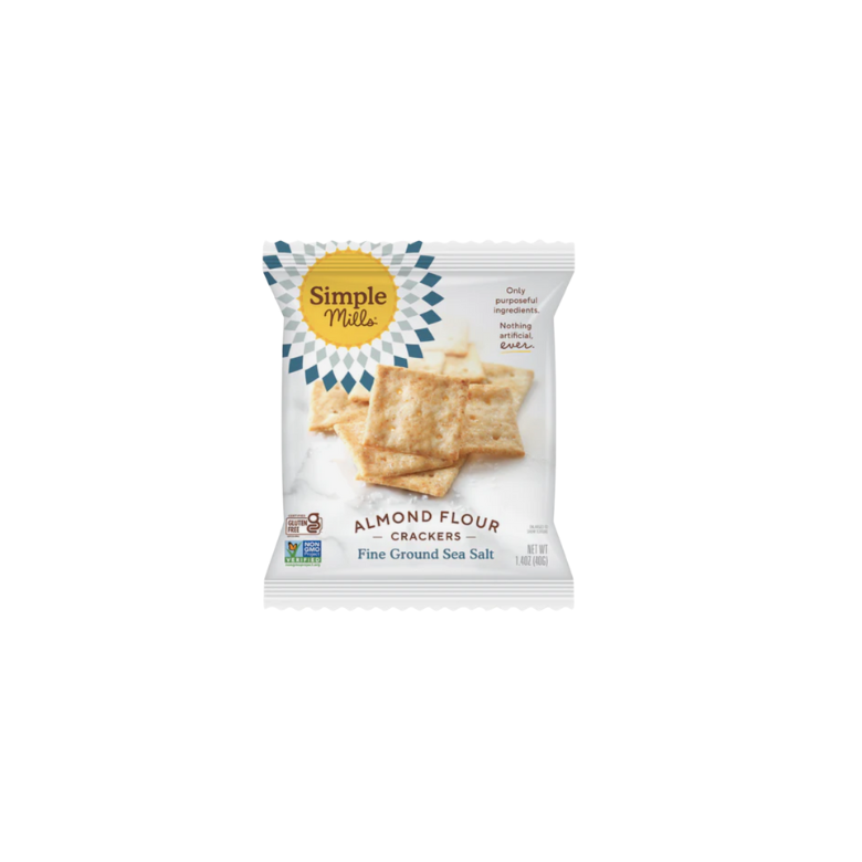 1 x Simple Mills Almond Flour Sea Salt Crackers - 0.8oz - GF
